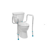 Aquasense Adjustable Toilet Safety Rails, To Floor - BeHope