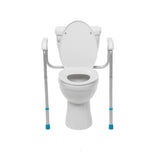Aquasense Adjustable Toilet Safety Rails, To Floor - BeHope