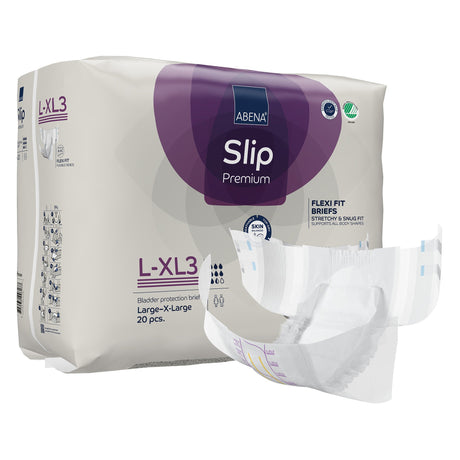 Unisex Adult Incontinence Brief Abena Slip Flexi Fit Large / X-Large Disposable Heavy Absorbency - BeHope