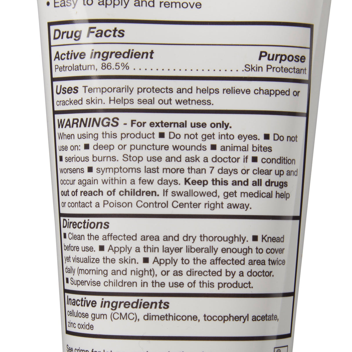 Skin Protectant with CMC Critic-Aid® Clear 6 oz. Tube Scented Ointment CHG Compatible