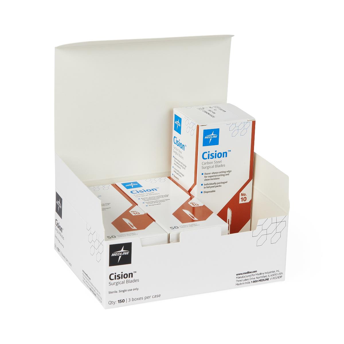Disposable Carbon-Steel Blade Sterile Box/50