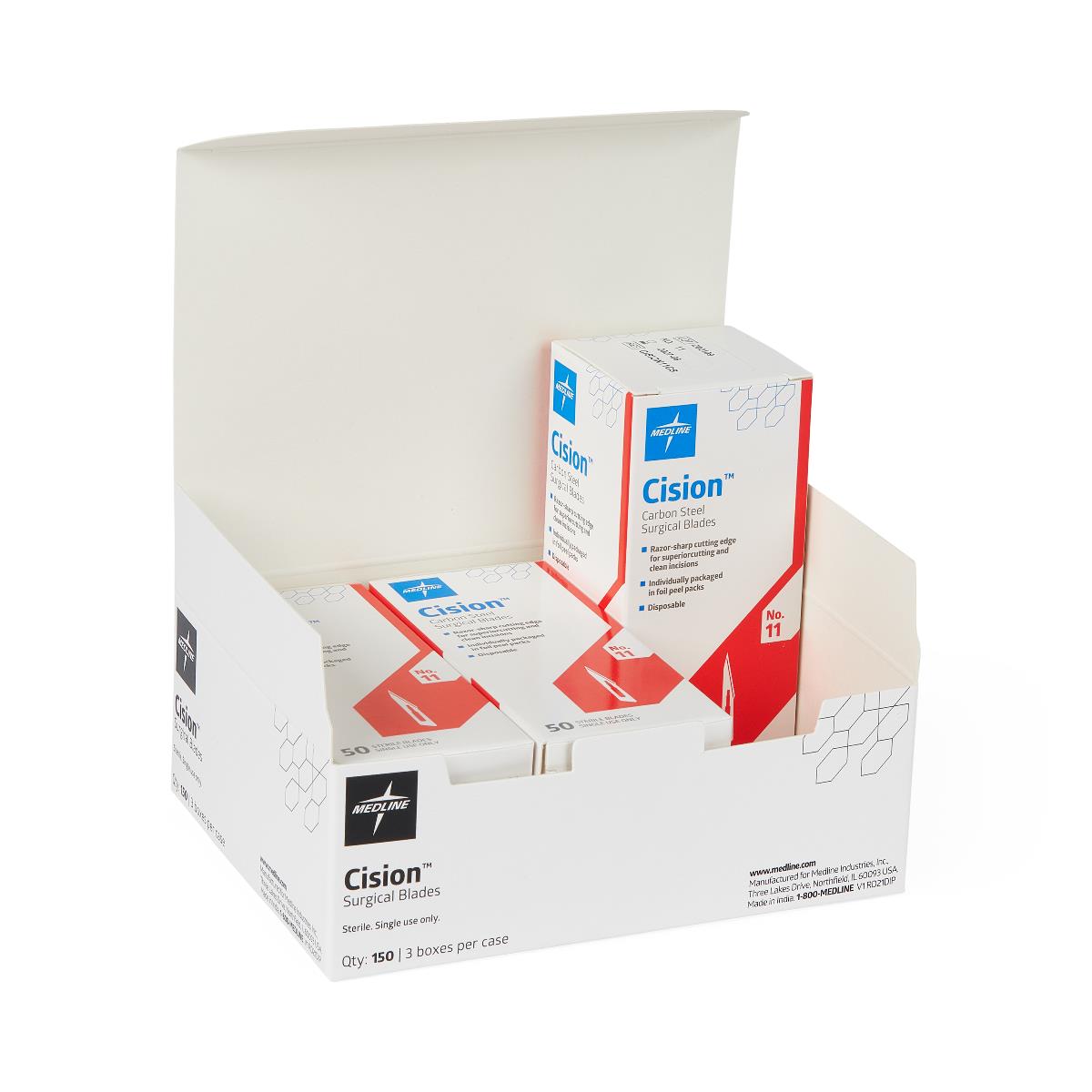 Disposable Carbon-Steel Blade Sterile Box/50