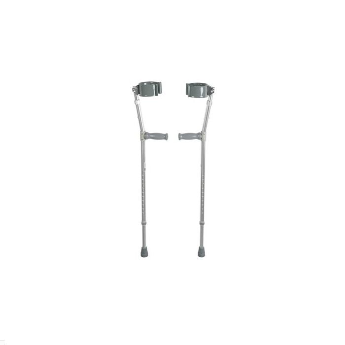 Lightweight Walking Forearm Crutches, Bariatric, 1 Pair - BeHope
