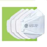 Flat-fold Q-100 Non-powered Air-purifying N95 Respirator Extra Small White - Pack Of 10 - Behope