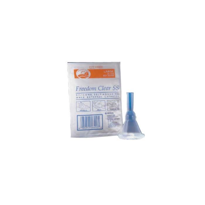 C5210  Freedom Clear "SS" Sport Sheath External Catheter, 28mm - Box of 100