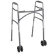 Heavy Duty Bariatric Two Button Walker with Wheels - BeHope