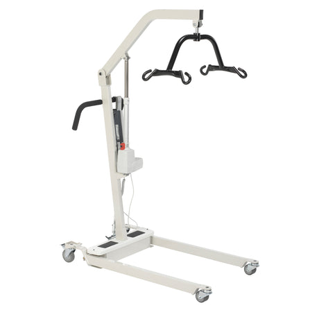 Bariatric Battery Powered Electric Patient Lift with Four Point Cradle and Rechargeable, Removable Battery - BeHope
