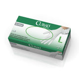 Curad Synthetic Stretch Vinyl Exam Glove Powder-free Large Boxes Of 150