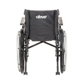 Silla de ruedas Viper Plus GT con apoyabrazos universales, reposapiernas elevables, asiento de 16"