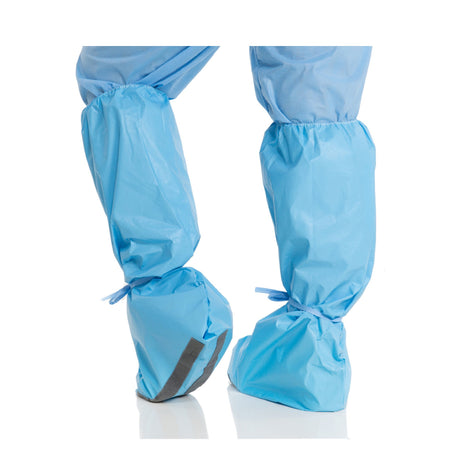 Boot Cover Hi Guard® One Size Fits Most Knee High Nonskid Sole Blue NonSterile