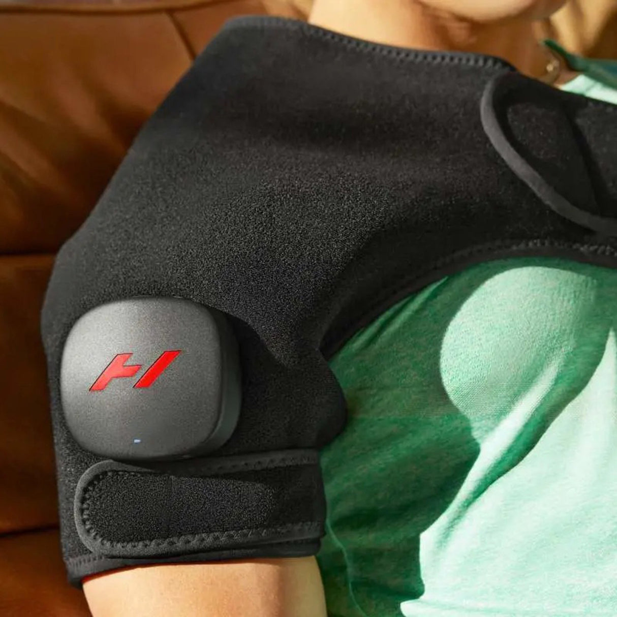 Heat and Massage Therapy Wrap Hyperice Venom 2 Shoulder One Size Fits Most Neoprene / Silicone Reusable