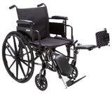 Cruiser Iii Light Weight Wheelchair With Flip Back Removable Arms, Desk Arms, Elevating Leg Rests, 20" Seat - BeHope