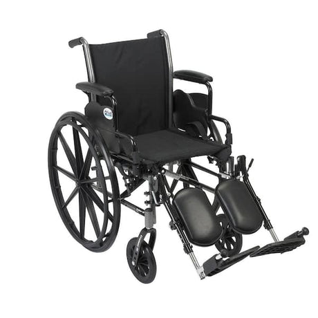 Cruiser Iii Light Weight Wheelchair With Flip Back Removable Arms, Desk Arms, Elevating Leg Rests, 16" Seat - BeHope