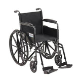 Cruiser Iii Light Weight Wheelchair With Flip Back Removable Arms, Desk Arms, Swing Away Footrests, 16" Seat - BeHope