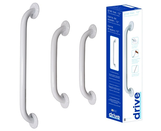 Powder Coated Grab Bar, White - BeHope