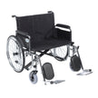 Sentra EC Heavy Duty Extra Wide Wheelchair, Detachable Full Arms, Elevating Leg Rests, 28" Seat - BeHope