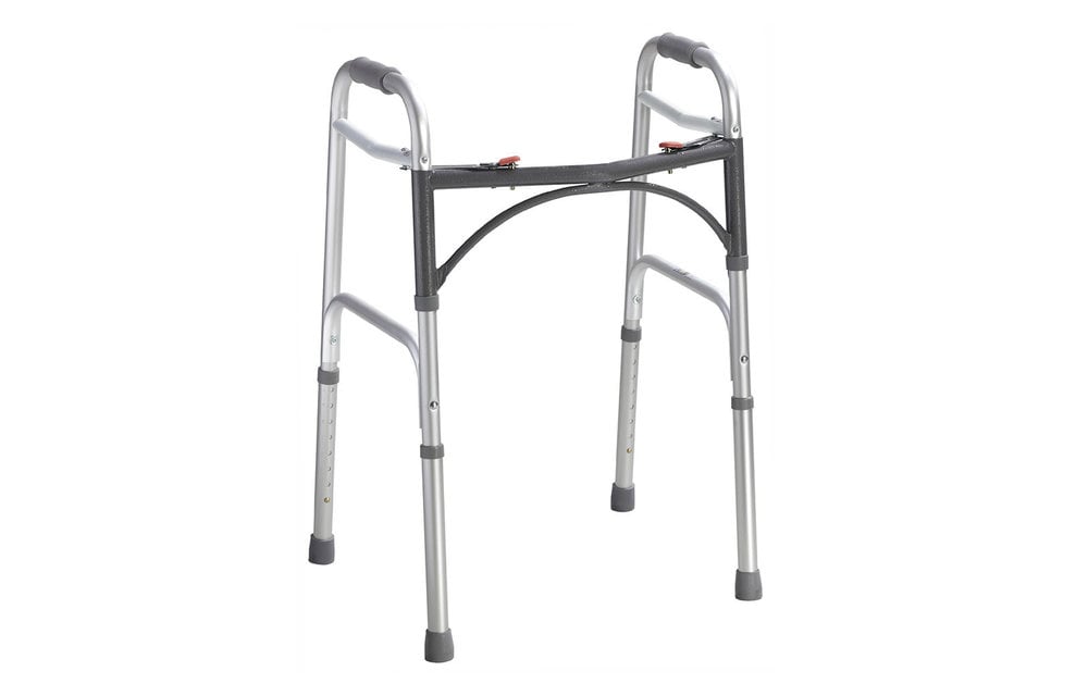 Deluxe Folding Walker, Two Button - BeHope