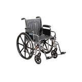 Sentra Ec Heavy Duty Wheelchair, Detachable Full Arms, Swing Away Footrests, 22" Seat - BeHope