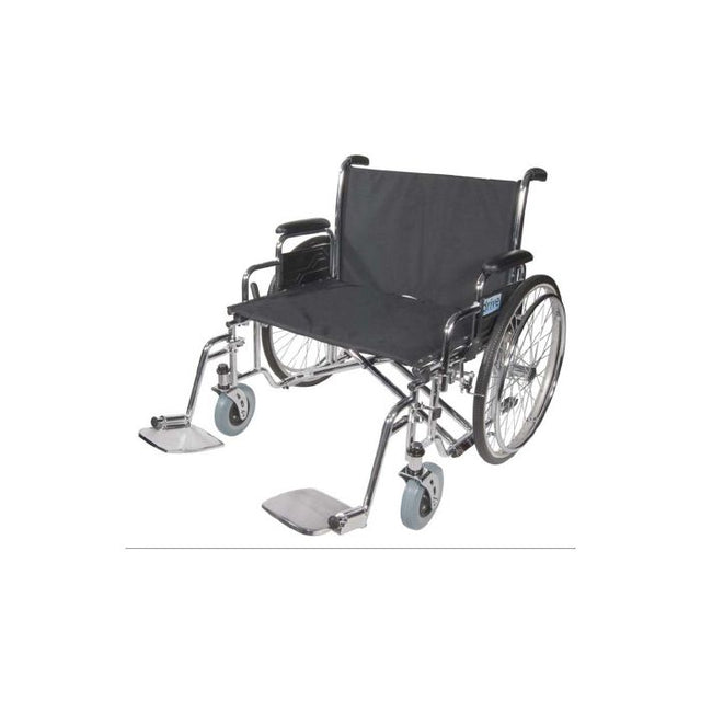 Sentra Ec Heavy Duty Extra Wide Wheelchair, Detachable Full Arms - BeHope