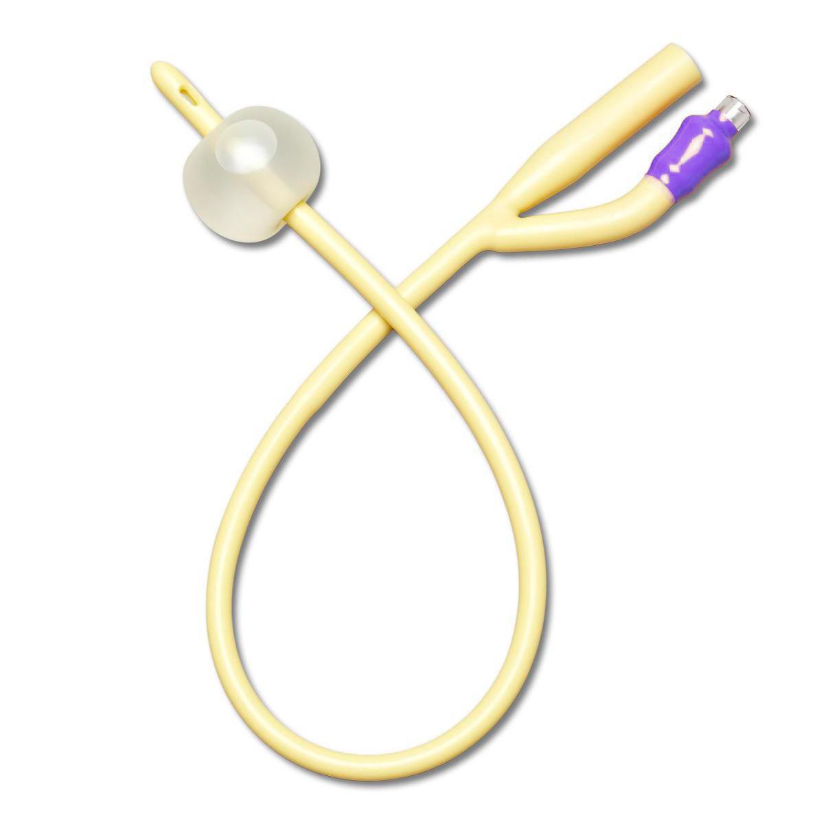 Catheter Foley Silicone Coated 2-way 10cc 20fr Case/12 Each