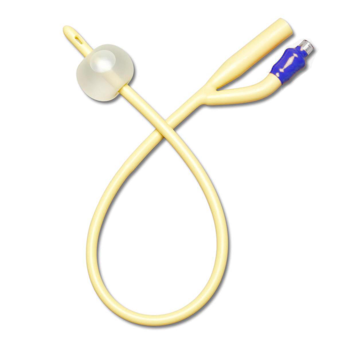 Catheter Foley Silicone Coated 2-way 10cc 20fr Case/12 Each