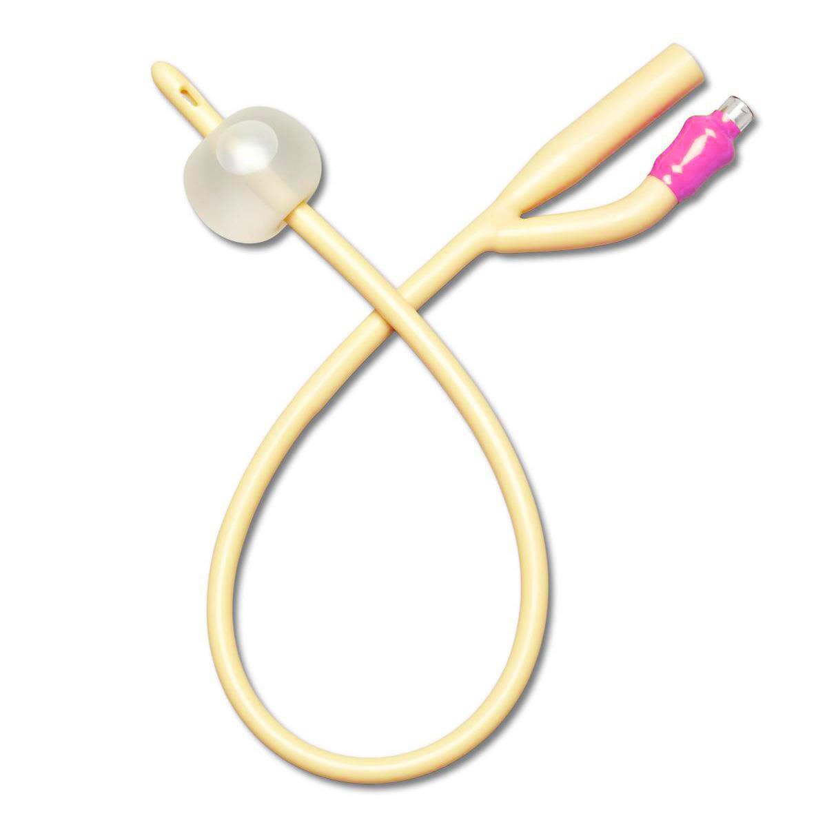 Catheter Foley Silicone Coated 2-way 10cc 20fr Case/12 Each