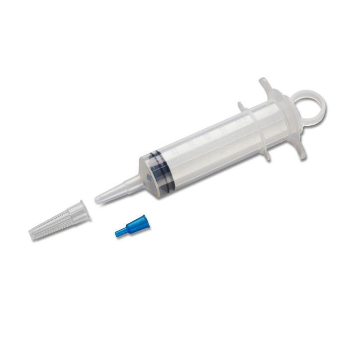 Seringue d'irrigation à piston, 60 ml, graduée en oz et en ml, en vrac, non stérile, 50 unités