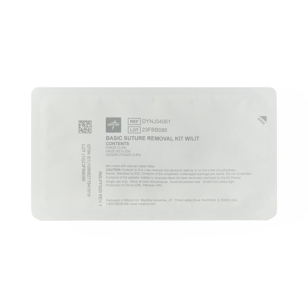 Suture Removal Kit Sterile With Plastic Forcep,littauer Scissor,gauze Sponge