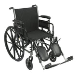 Cruiser Iii Light Weight Wheelchair With Flip Back Removable Arms, Desk Arms, Elevating Leg Rests, 16" Seat - BeHope