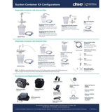 Universal Suction Machine Tubing And Filter Replacement Kit With Canister, Pack Of 1 - BeHope