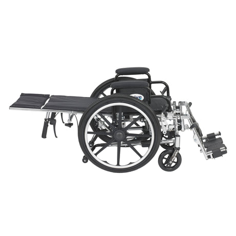 Viper Plus Light Weight Reclining Wheelchair with Elevating Leg rest and Flip Back Detachable Arms - BeHope