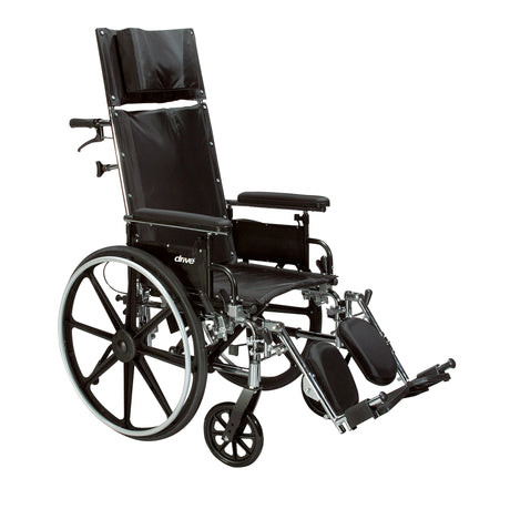 Silla de ruedas reclinable completa Viper Plus GT, brazos desmontables, asiento de 16"