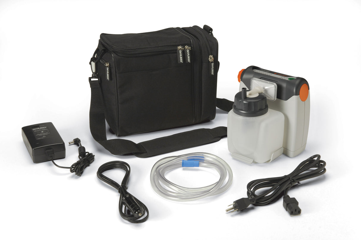 Vacu-Aide Compact Suction Unit with 725cc Reusable Bottle and Carrying Case