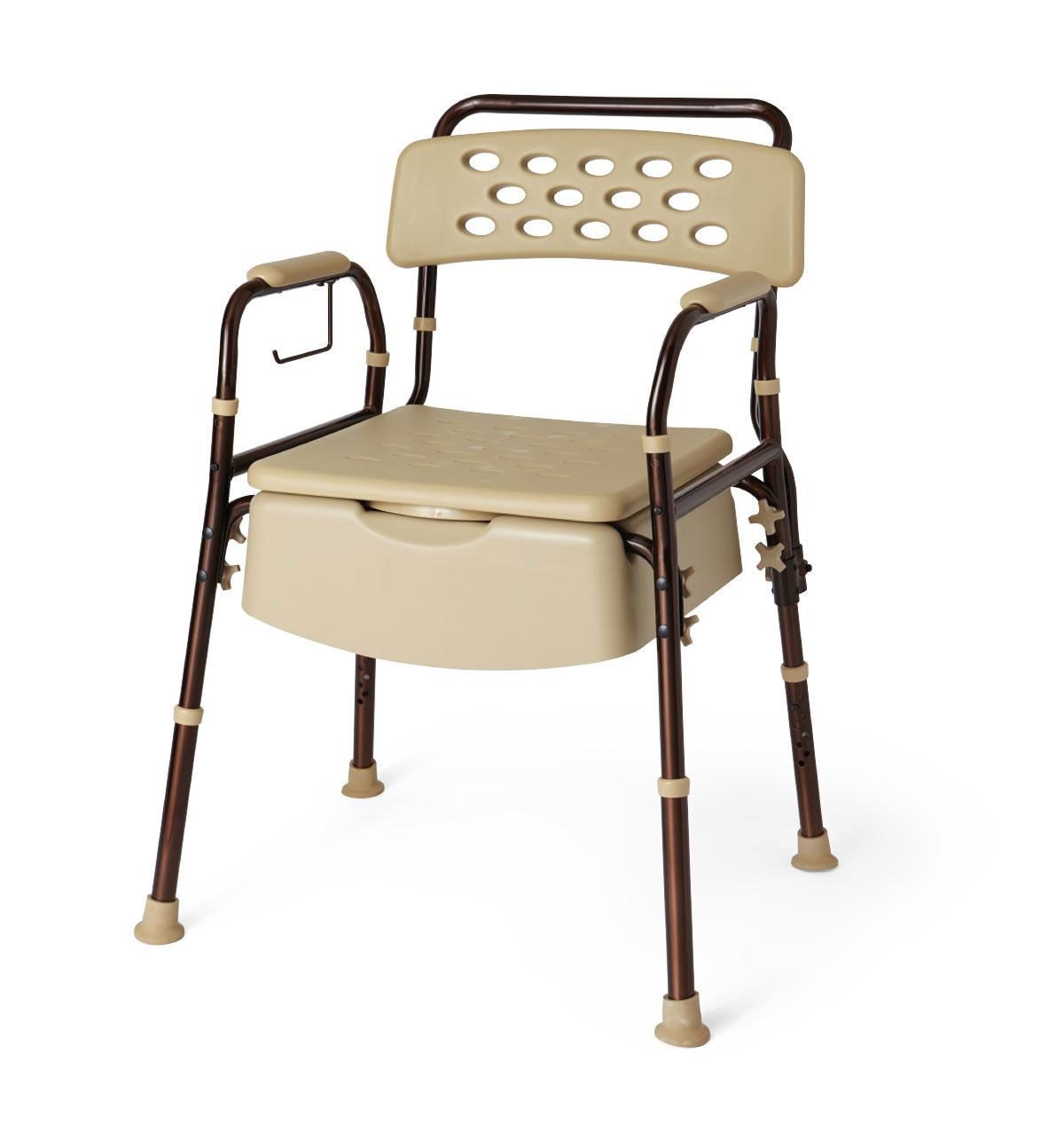 Medline Elements Bedside Commode with Microban