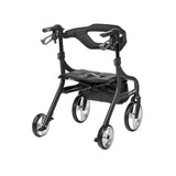 Andador con ruedas Nitro Sprint Rollator, altura Hemi, color negro