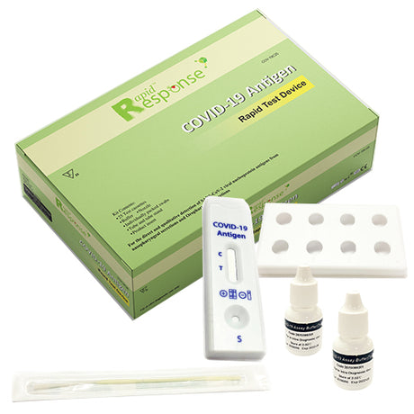 Covid-19 Nasal Swab Rapid 15-minute Viral Antigen Test Kit Box/25 Each - BeHope