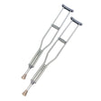 Underarm Crutches Youth 4 Foot 6 Inch to 5 Foot 2 Inch User Height Aluminum Frame 300 lbs. Weight Capacity - BeHope