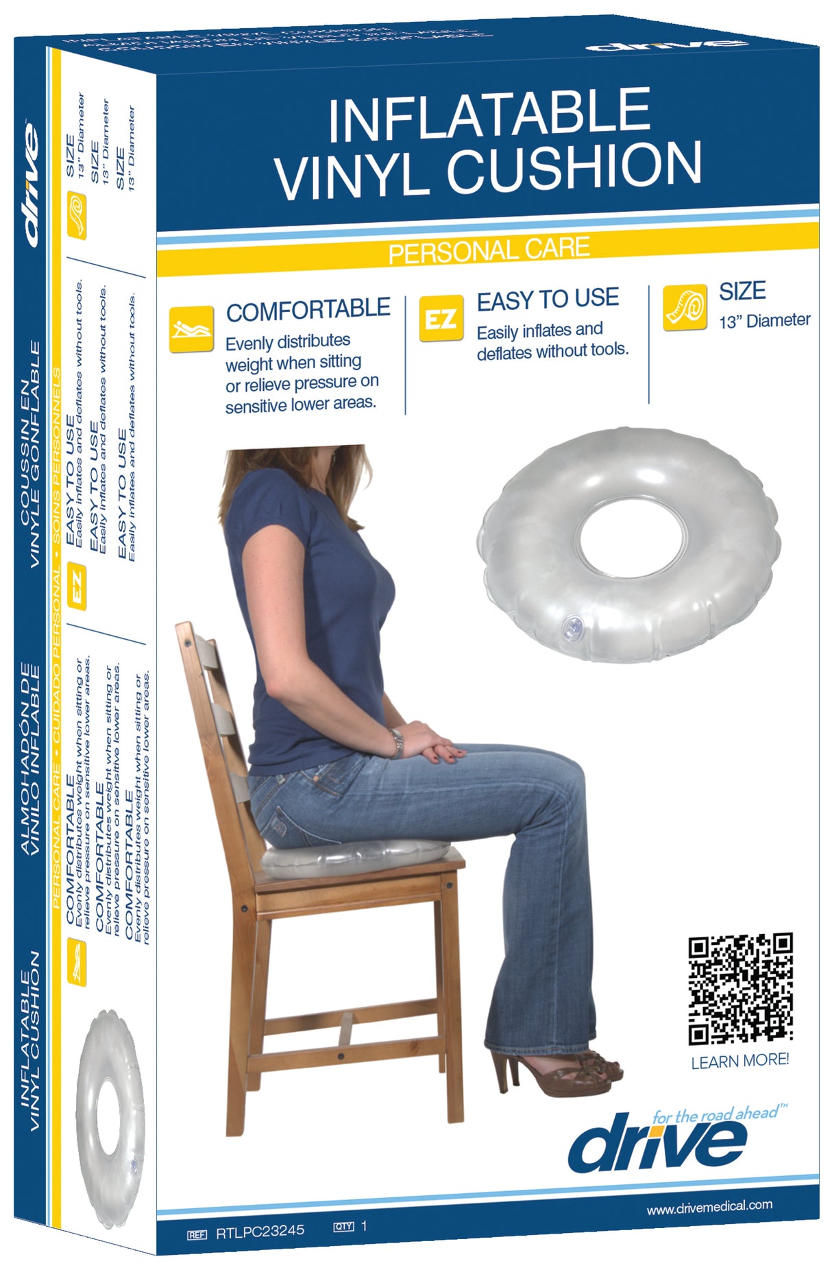 Inflatable Vinyl Ring Cushion