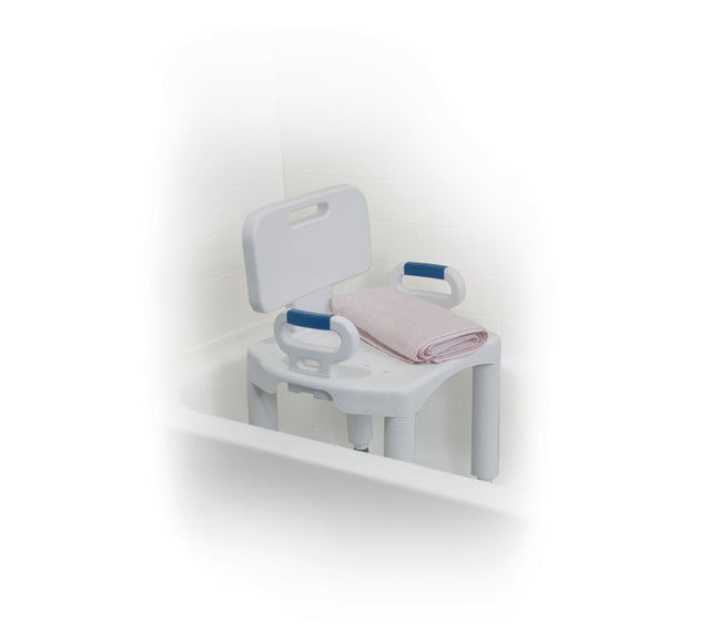 Premium Series Shower Chair With Back And Arms - BeHope