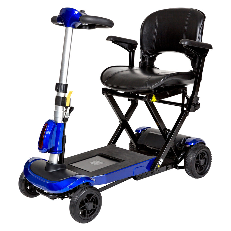 Zoome Auto-flex Folding Travel Scooter, Blue - BeHope