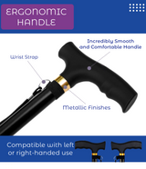 Folding Cane Black