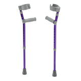 Pediatric Forearm Crutches, Large, Wizard Purple, Pair - Behope - FC300-2GP