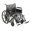 Sentra EC Heavy Duty Wheelchair, Detachable Full Arms, Elevating Leg Rests, 20" Seat - BeHope