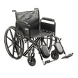 Sentra EC Heavy Duty Wheelchair, Detachable Full Arms, Elevating Leg Rests, 20" Seat - BeHope