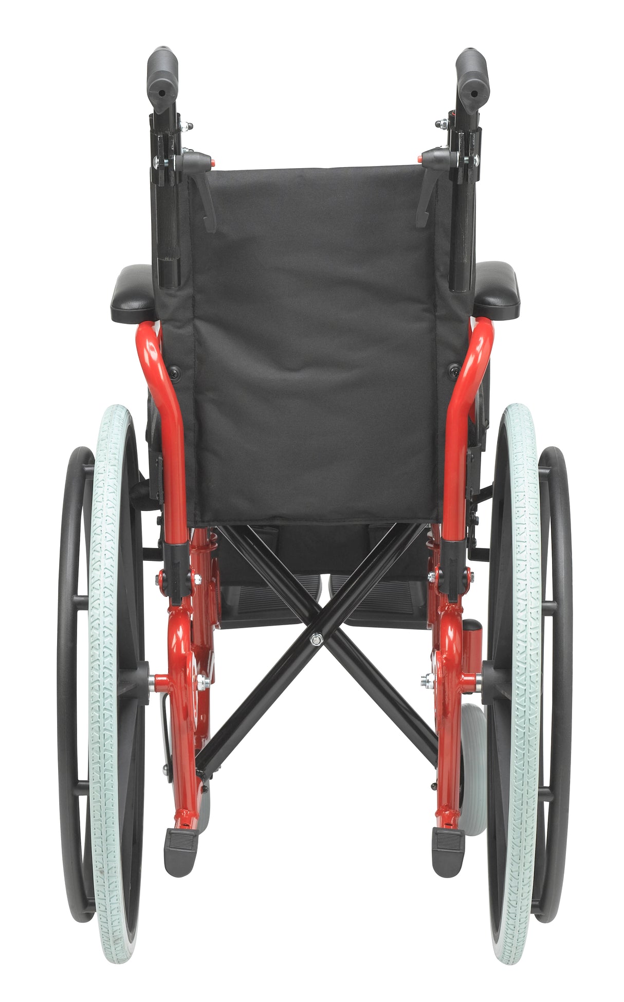 Wallaby Pediatric Folding Wheelchair, 12", Fire Truck Red - BeHope