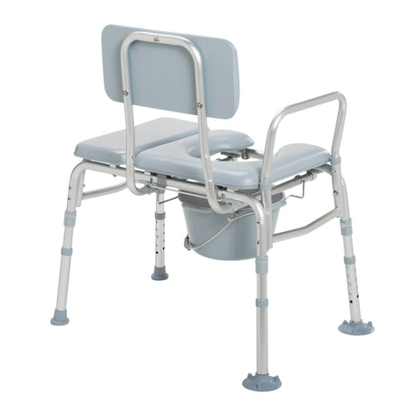 Padded Seat Transfer Bench with Commode Opening - BeHope