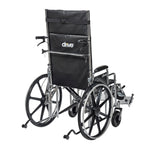 Sentra Reclining Wheelchair, Detachable Desk Arms, 22" Seat - BeHope