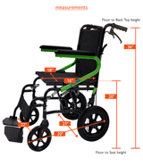 12" Wheel Transport Chair
