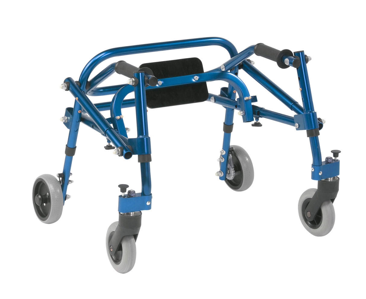 Nimbo 2G Lightweight Posterior Walker with Seat, Extra Small, Knight Blue