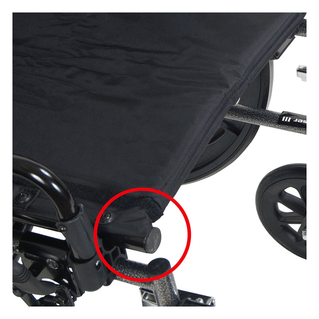 Cruiser X4 Lightweight Dual Axle Wheelchair With Adjustable Detachable Arms, Full Arms, Elevating Leg Rests, 16" Seat - BeHope